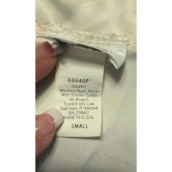 Cinema Etoile Vintage Satin Ivory Short Crossover Robe Small Sleep Sexy Satin - Picture 10 of 10